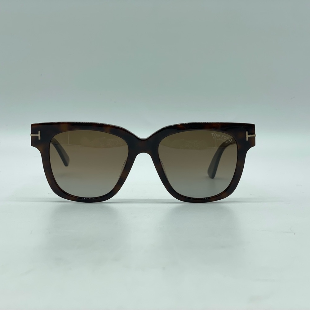 Tom Ford TF436 56H Havana Polarized Square Sunglasses 53-18-140 FT436 Pre-Owned